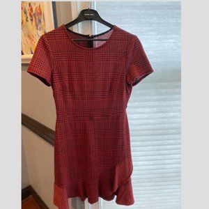 London Fog Red Plaid Dress